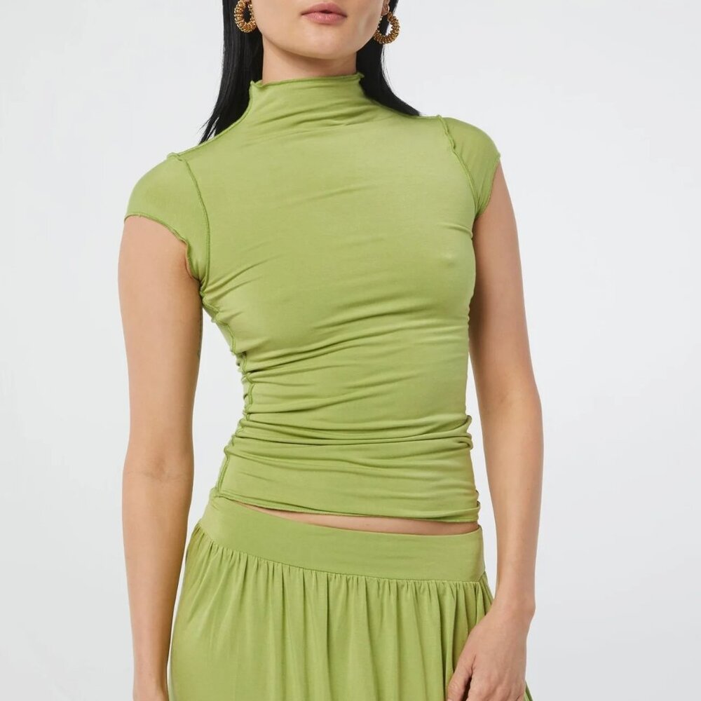 The Line by K Reese Mock Neck Top - Small